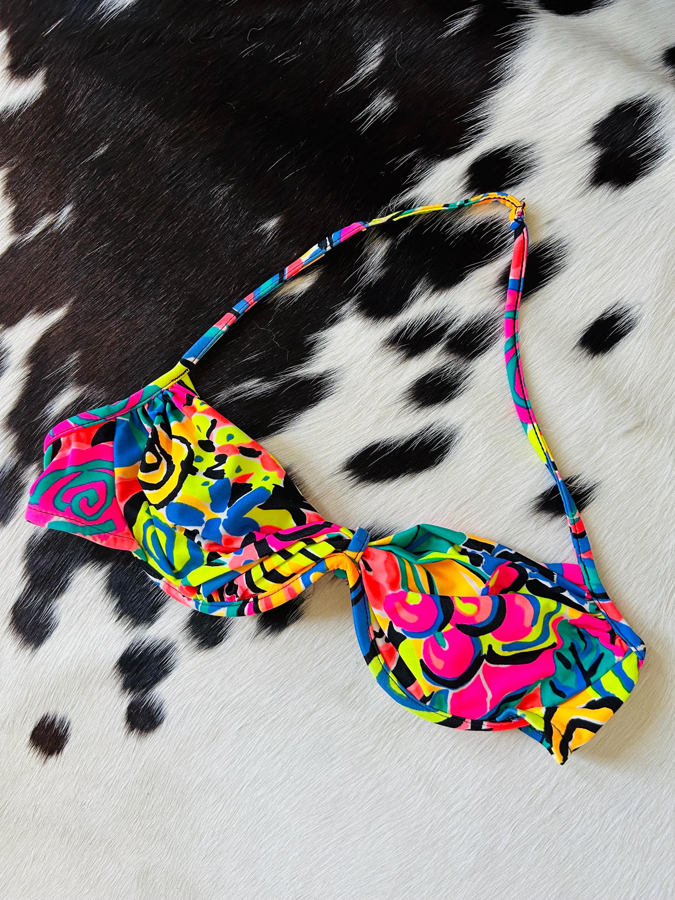 90s Neon Bikini - Etsy