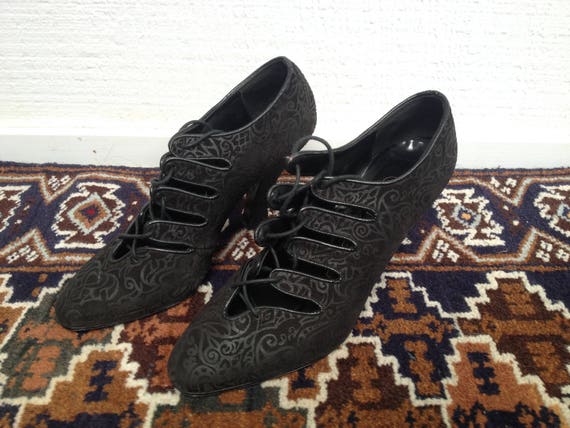 Spanish Suede EXCELLENT edwardian heel shoes