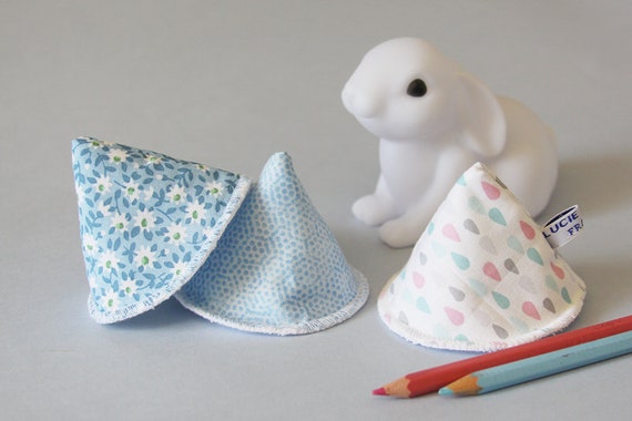 Set Of 3 Cones Stop Pipi Blue Drops Model Baby Birth Gift Etsy