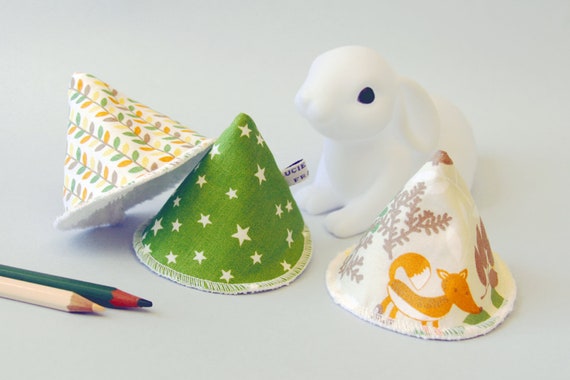 Set Of 3 Cones Stop Pipi Green Fox Model Baby Birth Gift Etsy