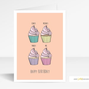 Cupcake Birthday Card, Birthday Card, Birthday Card For Her