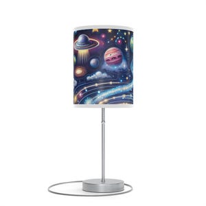 Cosmic Themed Table Lamp, Space Decor, Night Light, Kids Room Lighting, Gift for Space Lovers, Bedroom Decor