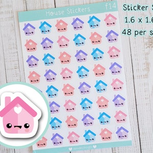 Huis / Home Cute Planner Stickers - Huishoudelijke rekeningen, financiële planning, geld bijhouden mat stickervel, Bullet Journal Bujo Diary