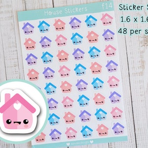 House / Home Cute Planner Stickers Household Bills , Finance Planning , Money Tracking Matte Sticker Sheet , Bullet Journal Bujo Diary image 1