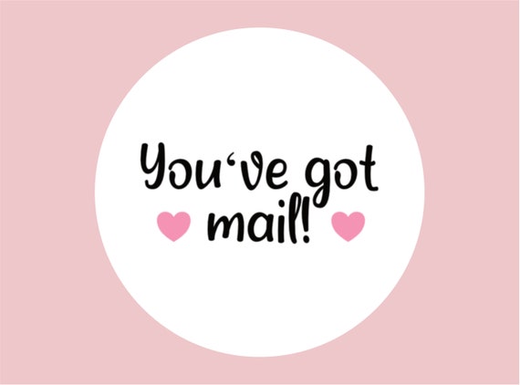 Youve Got Mail Stickers 35 per Sheet White Matte Order - Etsy
