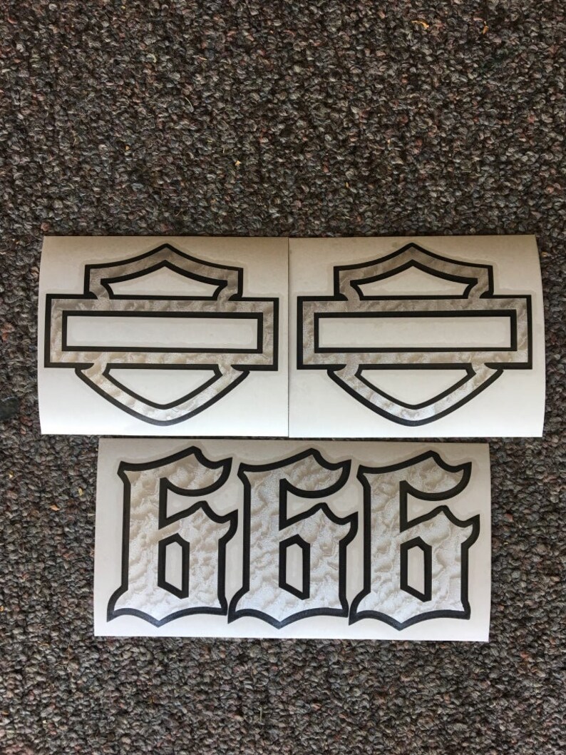 Harley Davidson Shield Decal Outline - Etsy Canada