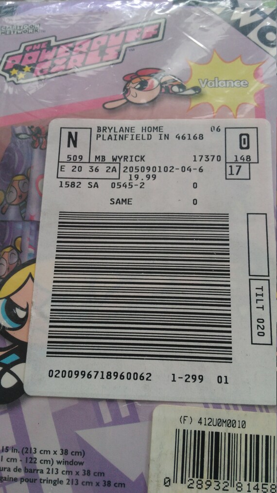 Power Puff Girls Valance Purple Cartoon Network 9 Etsy