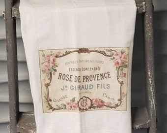 Flour Sack Towel French Country Dish Towel  Shabby Chic Kitchen Tea Towel Kitchen Decor Linens Housewarming Gift Cotton