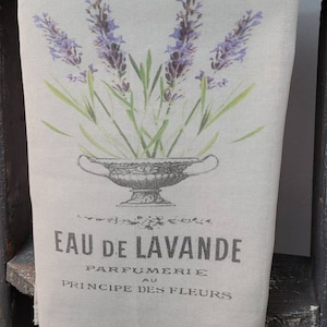 Flour Sack Dish Towel French Lavender Dish Towel Modern Farmhouse Towel Kitchen Décor Linens Housewarming Gift