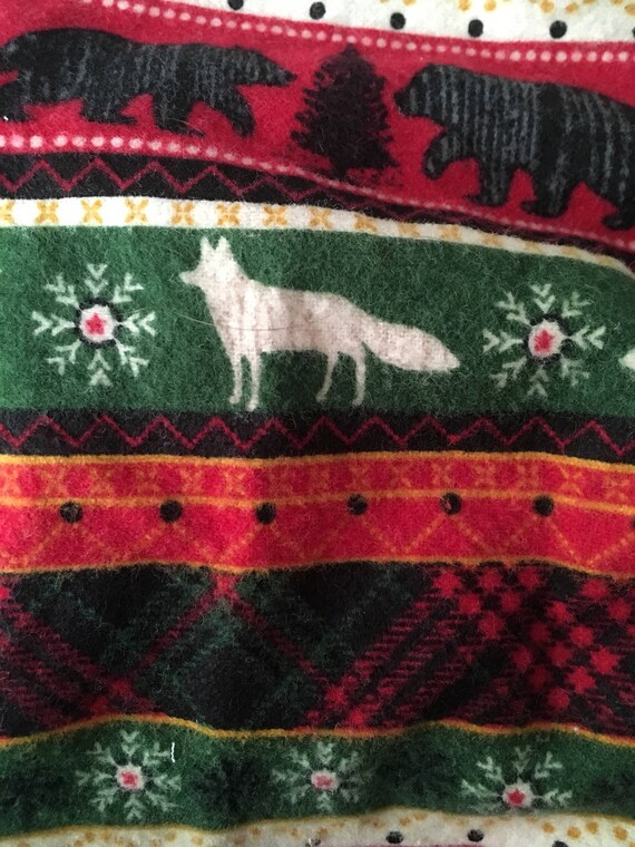 christmas flannel crib sheets