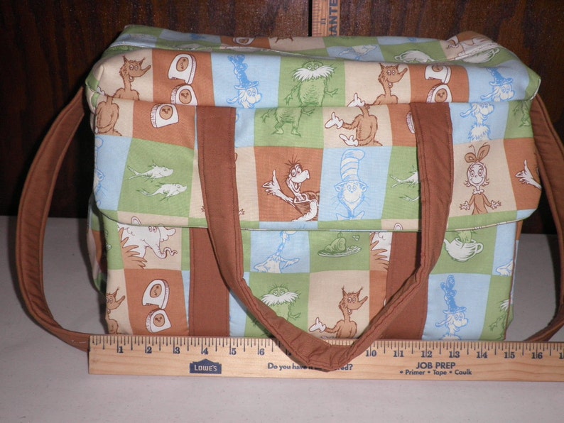 Diaper Bag With Changing Pad Made With Dr. Suess Fabric Etsy