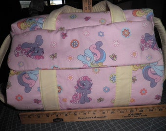 Diaper Bag & Changing Pad made with My Little Pony Fabric