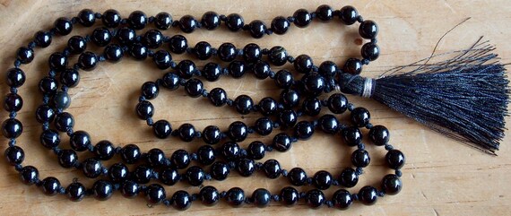 black tourmaline mala