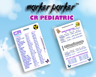 PEDIATRIC CR Technique Chart for X-Ray Technologist