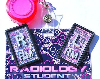 NEON PINK SKULL X-ray markers Preorder