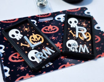 FALL / HALLOWEEN Skull and Pumpkin X-ray Markers for Radiology Tech