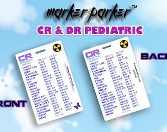 PEDIATRIC  DR and CR Technique Chart for X-Ray Technologist