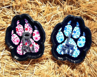 Flower Print Paw X-ray Markers