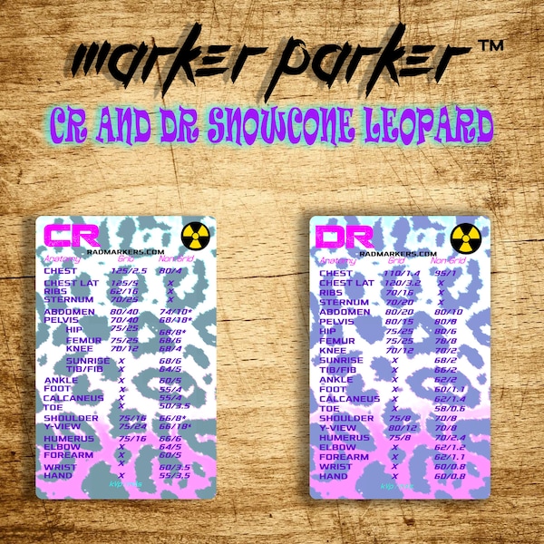 Dr Xray Technique Chart Etsy