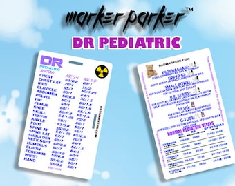 PEDIATRIC  DR Technique Chart for X-Ray Technologist