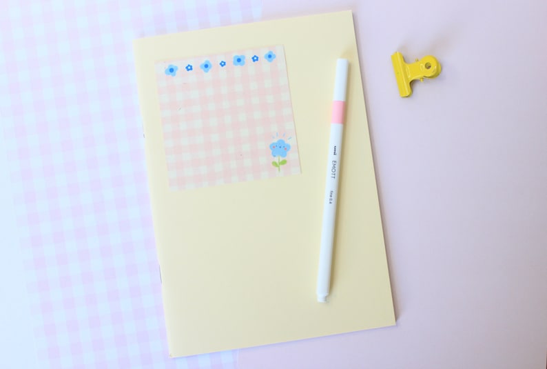 Handmade Cute Flowers Memo Pad Memo Note Pad for Journal Memo Note for Bullet Journal /& Planner Kawaii Memo Note Pad