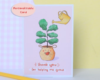 Cute Thank You Card for Manager, Thank you Card for Teacher, Adorable Card For Professor, Leaving Job Card