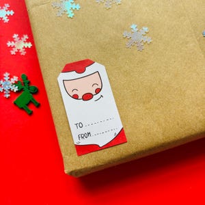 Weihnachtsgeschenkaufkleber für Kinder, Weihnachtsgeschenkaufkleber, Weihnachtsgeschenkverpackung, Von-Aufklebern, Geschenkaufklebern Frohe Weihnachten
