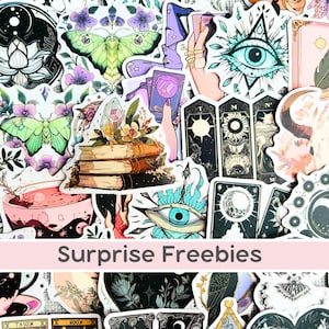 Witch Sticker Pack Magic-Themed Assorted Fantasy Stickers for Laptop Decal Magic Potion Gothic Sticker Pack Witchcraft Dark Magic Gifts
