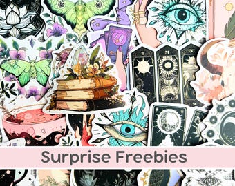 Witch Sticker Pack Magic-Themed Assorted Fantasy Stickers for Laptop Decal Magic Potion Gothic Sticker Pack Witchcraft Dark Magic Gifts
