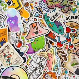 Cadeau pour scientifique Stickers pour doctorat Sticker chimie Stickers physique pour ordinateur portable Stickers STEM Cadeau pour étudiants Stickers étanches