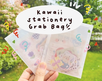 Bolsa de pegatinas sorpresa Kawaii, bolsa de notas surtida, paquete de pegatinas aleatorias, bolsa de pegatinas en escamas, juego de pegatinas coreanas