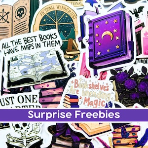 Witchy Aesthetic Dark Academia Kindle Stickers, Spooky Bookish Stickers, Fantasy Reader Gift, Witchcraft Laptop Stickers, Fantasy Book Club