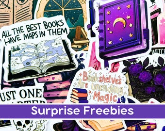 Witchy Aesthetic Dark Academia Kindle Stickers, Spooky Bookish Stickers, Fantasy Reader Gift, Witchcraft Laptop Stickers, Fantasy Book Club