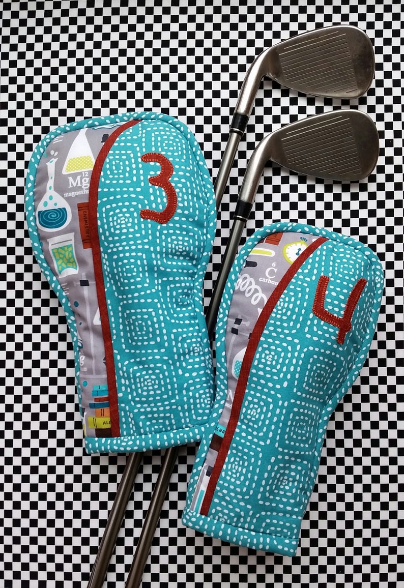 Golf Club Head Cover Sewing Pattern Off Center Etsy