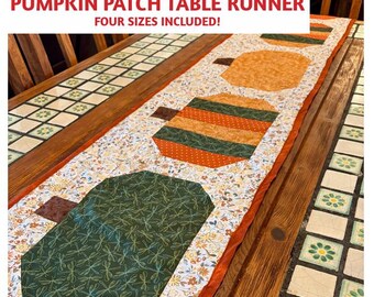 Pumpkin Patch Table Runner PDF PATTERN (4 Sizes!)