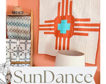 Southwest Wall Hanging PDF Pattern, Baby Quilt Pattern