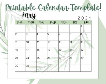 calendar template etsy australia