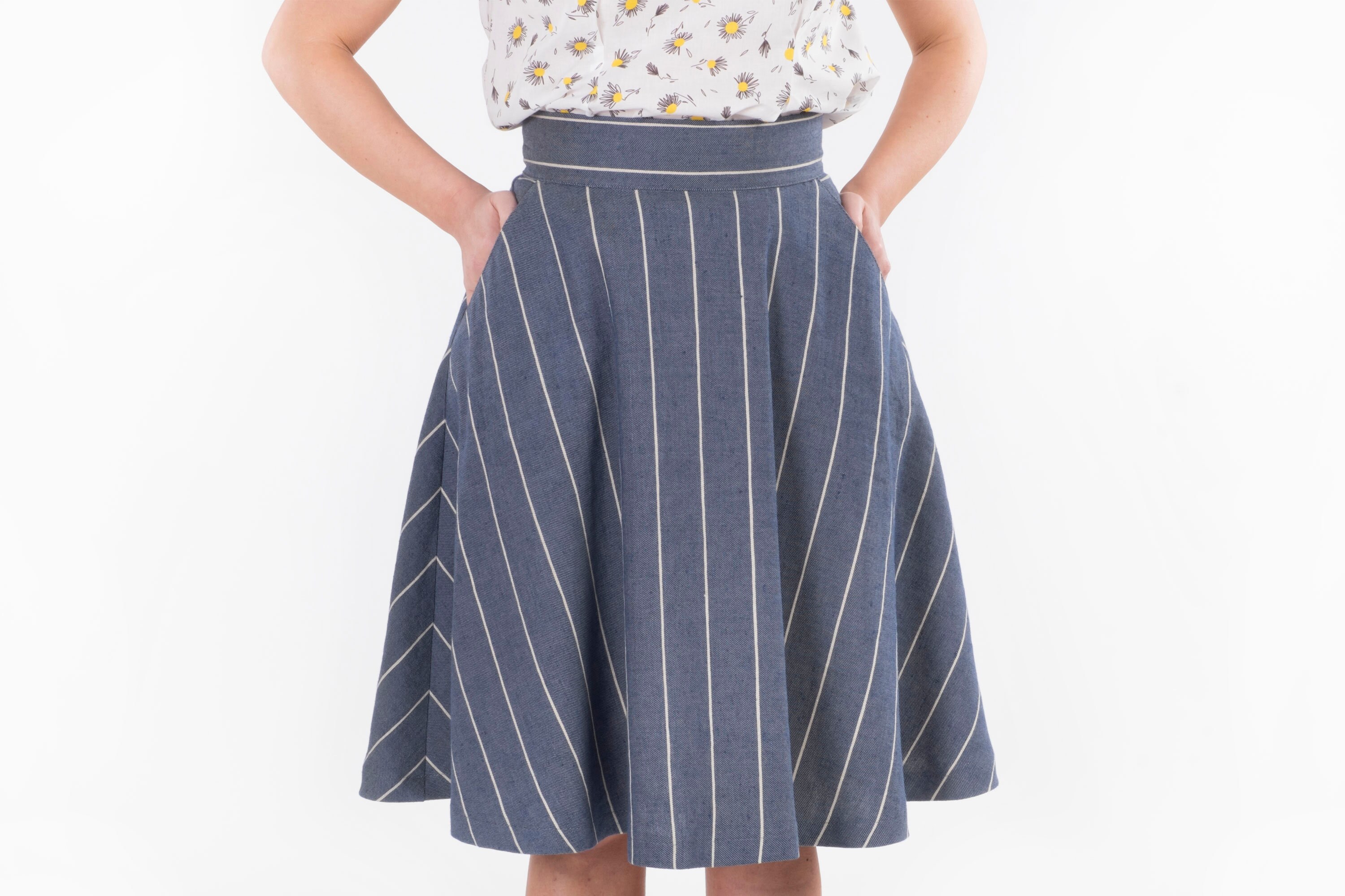 linen circle skirt pattern