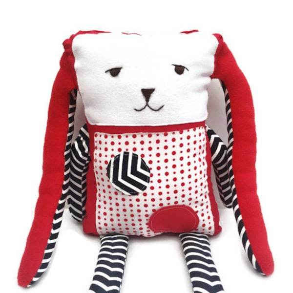 Coniglio morbido giocattolo, giocattoli morbidi, animale giocattolo, moderno Xmas gift idea, regalo di Natale, bambino Nursery regalo, bambini giocattoli, coniglio regalo