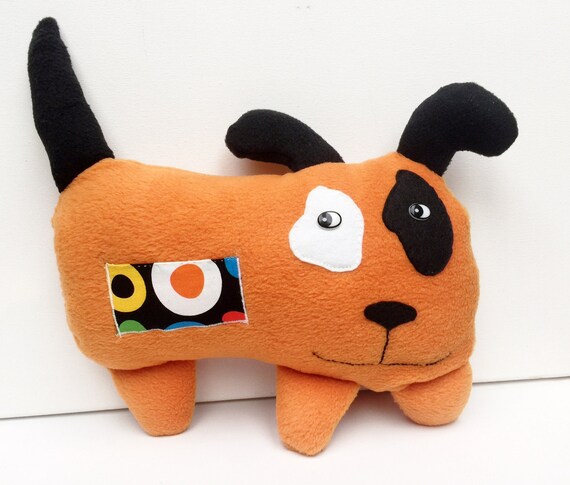 orange dog stuffed animal
