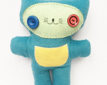 Cat Soft Toy, Cat Lover Softie, Xmas Present Gift, Christmas Present Idea, Stocking Filler, Kitten, Stuffed Animal, Childrens Birthday Gift