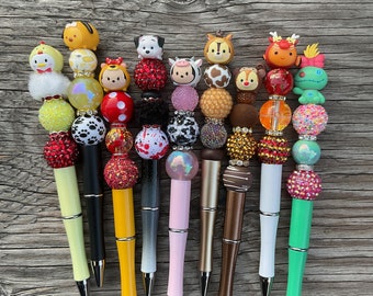 Character tsum beaded pens