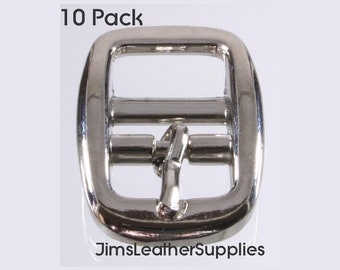 Double Bar Buckle - 1/2"  10 pack (#172)