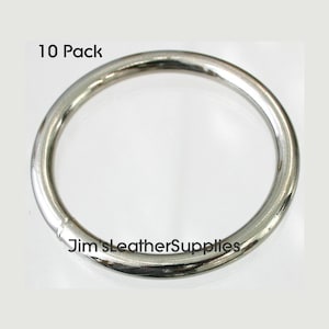 2 1/2&quot; O ring Welded - 10 pack - nickel plated steel 7mm (#1400)