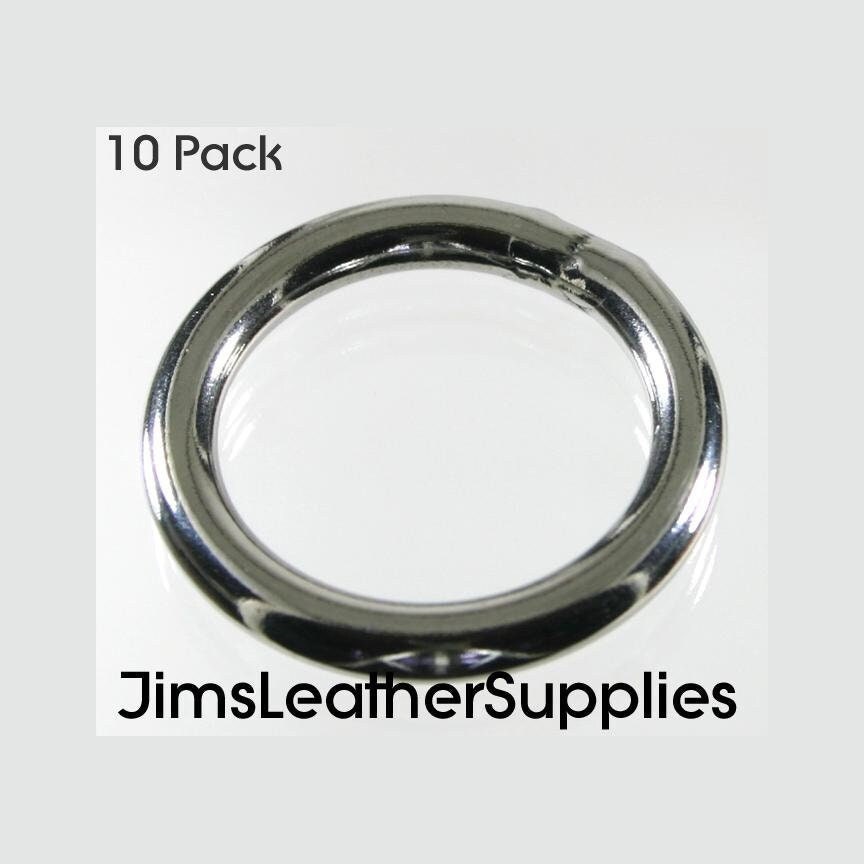 25mm ID 3.8mm Thickness Metal O Ring Iron Silver Tone 15 Pack 
