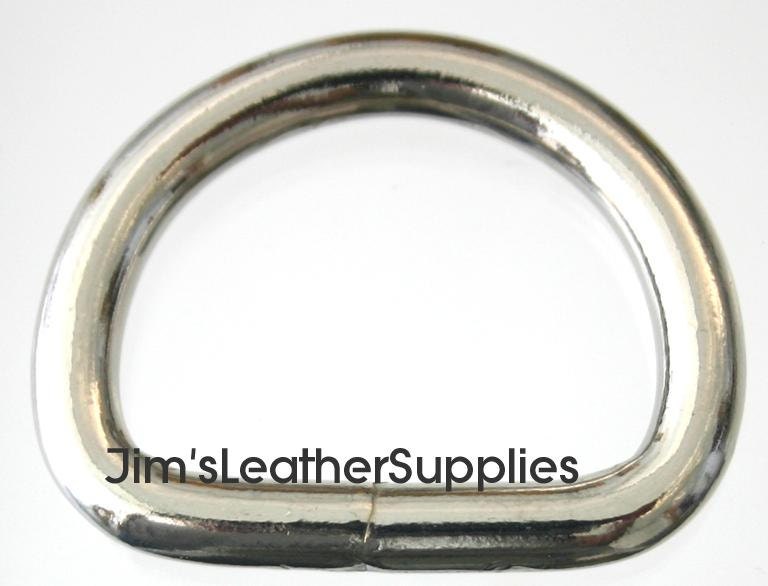 Standard Metal D-Rings in Nickel Plated Steel-H-MD