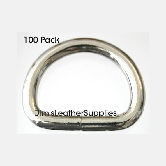 1 Inch Heavy Welded D Rings Antique Brass - Webbing Plus