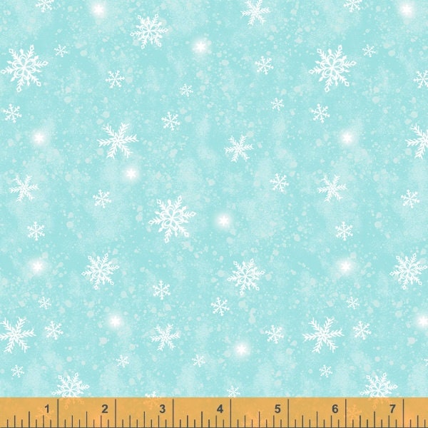 Snow Day - Snow Storm - by Windham Fabrics - 100% Cotton Fabric