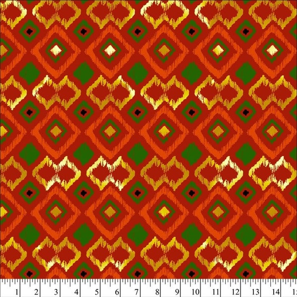 Origin Argyle w/Metallic - 100% Cotton Fabric