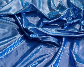 Sparkling Ombre Spandex - Blue